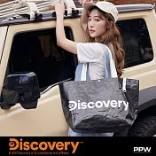 Kiiwi O! x DISCOVERY 系列．編織購物袋 AWESOME  黑