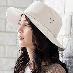 日本 QUEENHEAD 全棉抗UV透氣孔設計防曬帽9137 白色