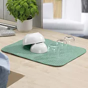 《KELA》碗盤吸水墊(薄荷綠50x38) | 餐具 洗碗 吸水布