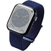 ELECOM Apple Watch 45/44/42mm 布面錶帶- 深藍