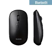 ELECOM 攜帶型藍芽滑鼠(薄型/靜音)- 黑