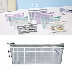 KOKUYO PiiiP Light 透明筆袋 (薄型)─霧灰
