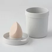 【MUJI 無印良品】3D化妝用海綿組(海綿1入、收納盒1入)