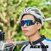 【ACEKA】疾風狂潮全框運動太陽眼鏡-運動風鏡 (SONIC 專業運動系列) 藍