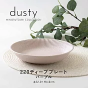 【Minoru陶器】Dusty透釉陶瓷深盤22cm ‧ 紫
