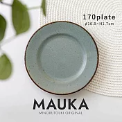 【Minoru陶器】Mauka復古陶瓷淺盤17cm ‧ 灰丁藍