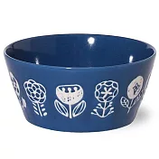 【Minoru陶器】自然花卉陶瓷丼飯碗480ml ‧ 藍