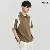 【AMIEE】撞色拼接雅痞質感POLO衫(男裝/2色/M-2XL/KDTY-A80) L 綠色
