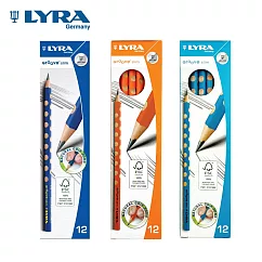 LYRA Groove三角洞洞鉛筆(細)─3色36支