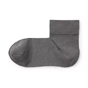 【MUJI 無印良品】女莫代爾混足口柔軟舒適輕薄直角短襪23-25cm 深摩卡棕