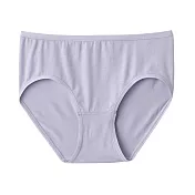 【MUJI 無印良品】女柔滑中腰內褲 S 紫色