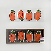 Second Morning 超市系列橫式排列貼紙 胡蘿蔔