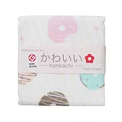 【日纖商工】日本大阪泉州 紗布純綿方巾 ‧ 甜甜圈