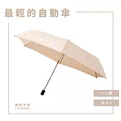 【富雨洋傘】極輕羽量級自動傘_晴雨兩用(IF28) 象牙米