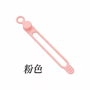 【E.dot】矽膠彈性束線帶 -10入 粉色