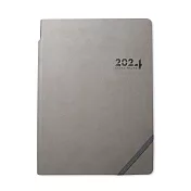 【DATA MATE - 2024日誌】DM-25125 色計美學 25k 皮製精裝本- 灰色