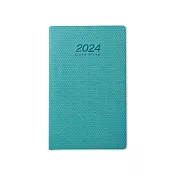 【DATA MATE - 2024日誌】DM-90125  串珠紋 90k 皮製精裝本- 湖水藍