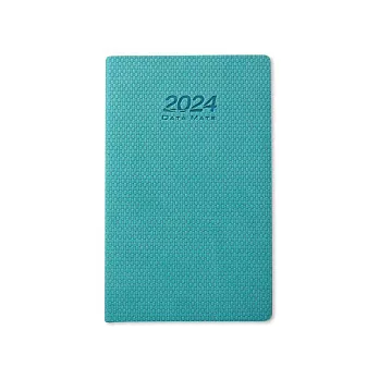 【DATA MATE - 2024日誌】DM-90125  串珠紋 90k 皮製精裝本- 湖水藍