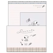 Kamio 日本製 Snoopy 信封信紙組  史努比 復古信