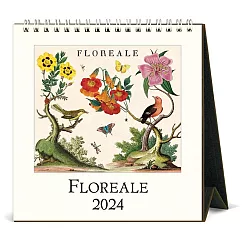 美國 Cavallini &Co. 2024 桌曆/月曆 _鳥與花