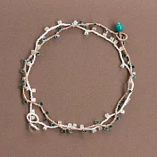 【MIYUKI FACTORY】串珠項鍊手作材料包 ‧ 青蘋果×Square Beads