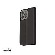 Moshi iPhone 15 Pro Max Overture 磁吸可拆式卡套型皮套 午夜黑