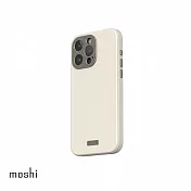 Moshi iPhone 15 Pro Max Napa 皮革保護殼 奶酒白