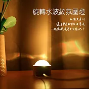 【美好家 Mehome】旋轉水波紋夜燈 動態LED氣氛燈 16彩色/遙控款(USB插電)