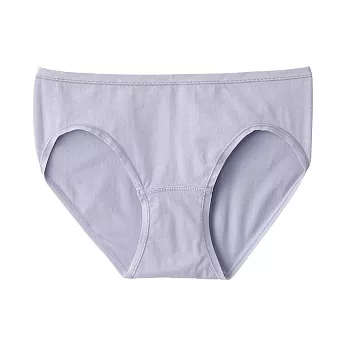 【MUJI 無印良品】女有機棉混彈性低腰短版內褲 XL 紫色