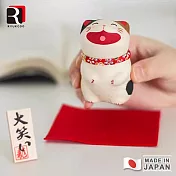 【RYUKODO龍虎堂】日本手工製和紙大笑開運擺飾  -三花貓咪款