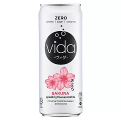 【Vida】氣泡飲─櫻花味(325ml)