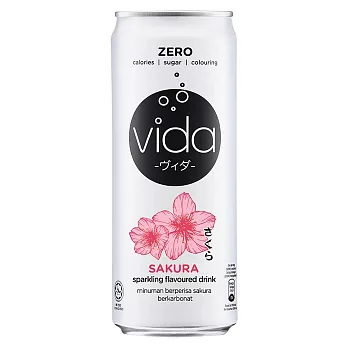 【Vida】氣泡飲-櫻花味(325ml)