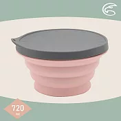 ADISI 隨身折疊碗 AS23081 (720ml) / 城市綠洲 (矽膠碗 隔熱墊 砧板 菜盤 食物容器)  	粉紅