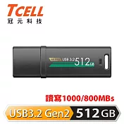 TCELL冠元-USB3.2 Gen2 512GB 4K PRO 鋅合金隨身碟
