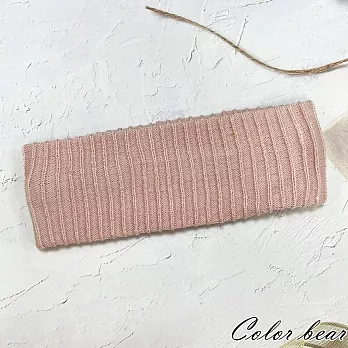 【卡樂熊】棉質彈力針織造型髮帶(四色)- 淡粉色