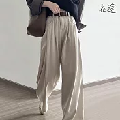 [衣途]休閒復古高腰牛仔褲S-XL(KDPQ-B009) M 太空灰