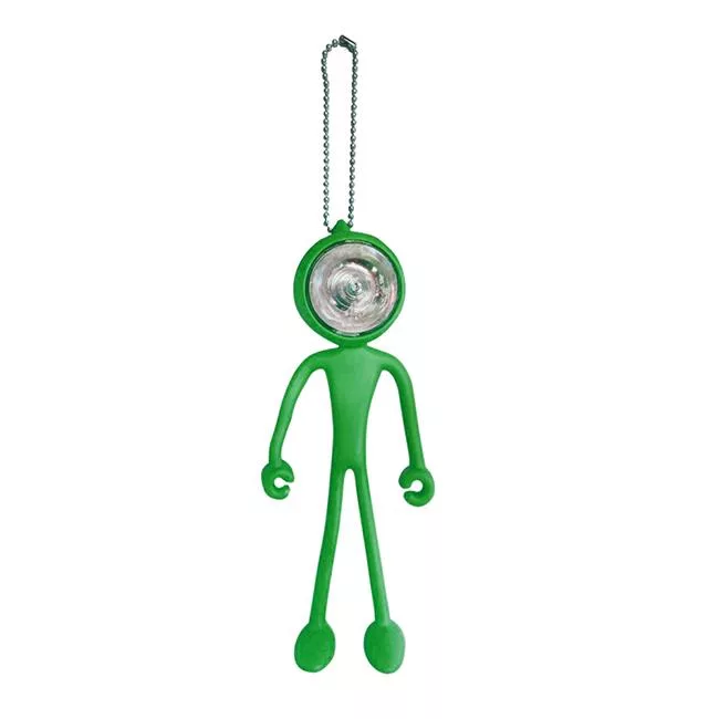 【日本正版授權】發光戰隊 可彎曲 LED吊飾 鑰匙圈/迷你LED燈/手機架/手機座 - 綠色款