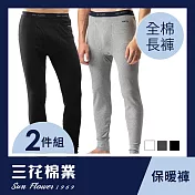 【SunFlower三花】三花衛生褲(2件組) L 黑1灰1