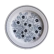 【日本AWASAKA】Antico Flower花坊 陶瓷蛋糕淺盤20cm ‧ 花叢秘境