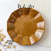 【Minoru陶器】Rinka卯花陶瓷淺盤20cm ‧ 桑茶棕