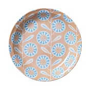 【SANGO】自然花草 陶瓷深盤22cm ‧ 橘