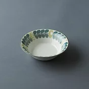 【SANGO】昭和復古花系 陶瓷淺盤16cm ‧ 枝葉