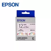EPSON LK-4XBYDD C53S654488(微笑之心12mm)白黑