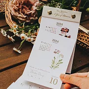 【Meow Illustration】2024 花開的樣子水彩植物366可撕日曆