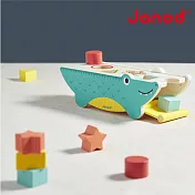 【法國Janod】雨林大冒險-大嘴鱷魚玩形狀