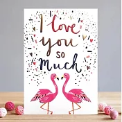 【LOUISE TILER】Flamingo Couple 萬用卡＃HH006