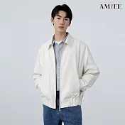 【AMIEE】挺版翻領雙拉鍊夾克外套(男裝/KDCQ-9570) M 白色