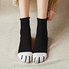 【AnZa】加厚貓爪保暖全棉襪(多色)                黑貓