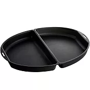 【日本BRUNO】 BOE053-HALF 橢圓形分離式烤盤-黑色2入 (職人款專用配件) 黑色