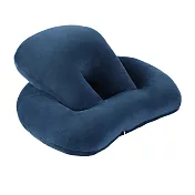 【BeOK】順暢呼吸午睡枕 天鵝絨抱枕靠墊 枕墊 防手麻 舒適午睡 寶藍色